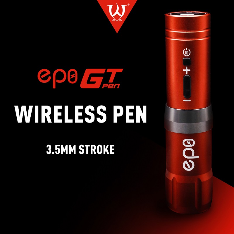 AVA EP10 Wireless Pen Tattoo Machine with Adjustable Stroke 2.5mm